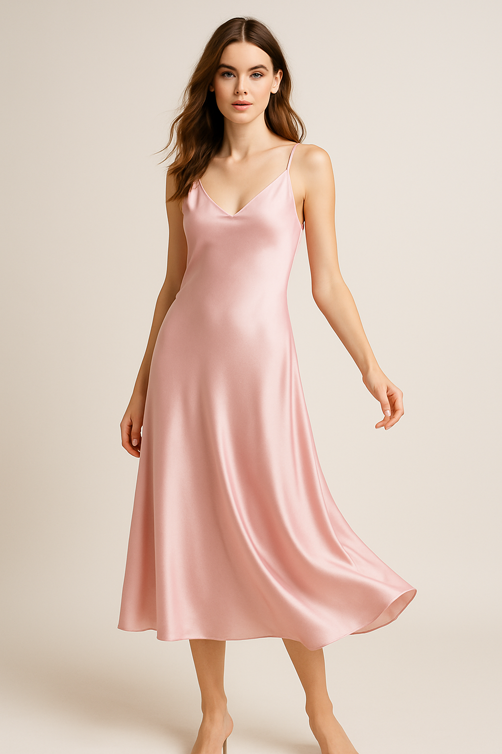 Silk Midi Dress