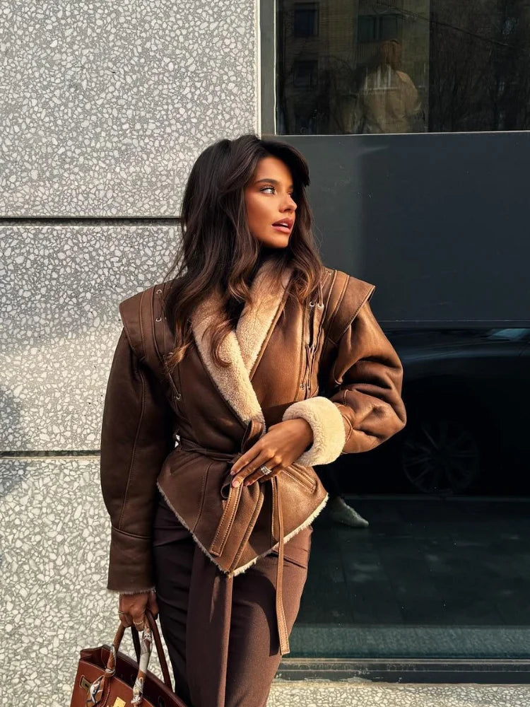 Długa kurtka zimowa z dopasowanym krojem dla kobiet | Idealna na jesień i zimę